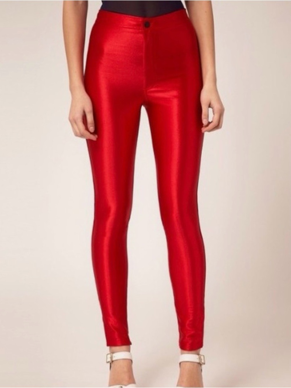American Apparel High-Waist Hot Pants Bundle 3 pairs- Red, Cream & Black